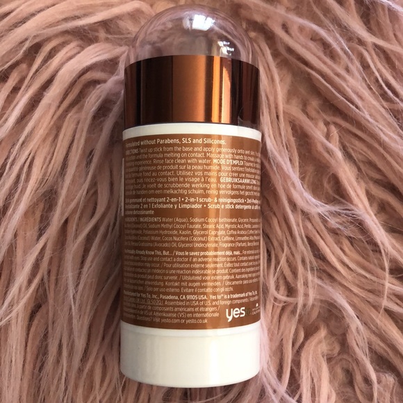 3/$15♥️ NEW "Yes to Coconut" Coffee 2-in-1 Scrub-n-Cleanser Stick - Picture 3 of 7
